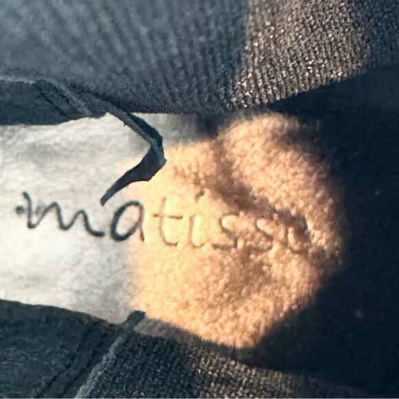 Matisse Ashbury Chelsea Boot Heeled Ankle Booties Black Leather Size 7 Moto Boho - Picture 13 of 15